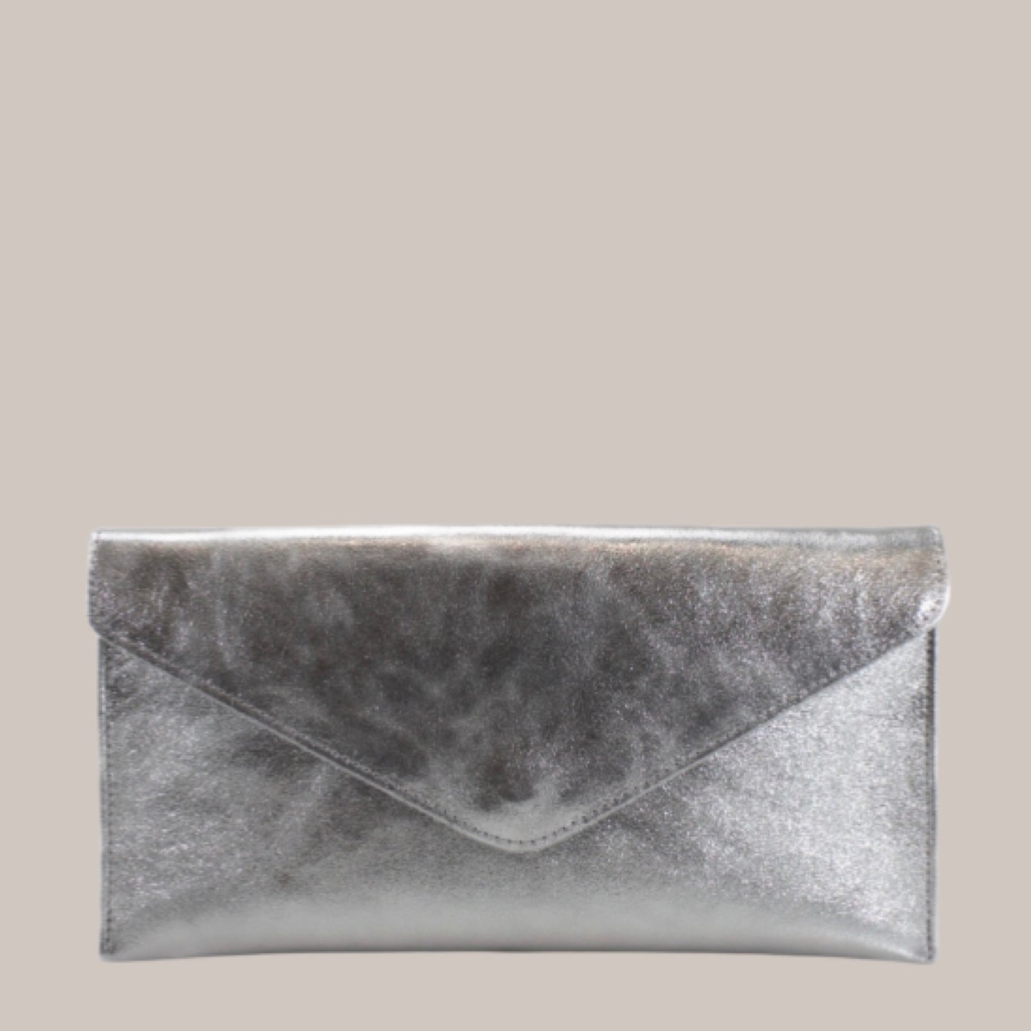Maya Pewter Envelope Clutch Bag