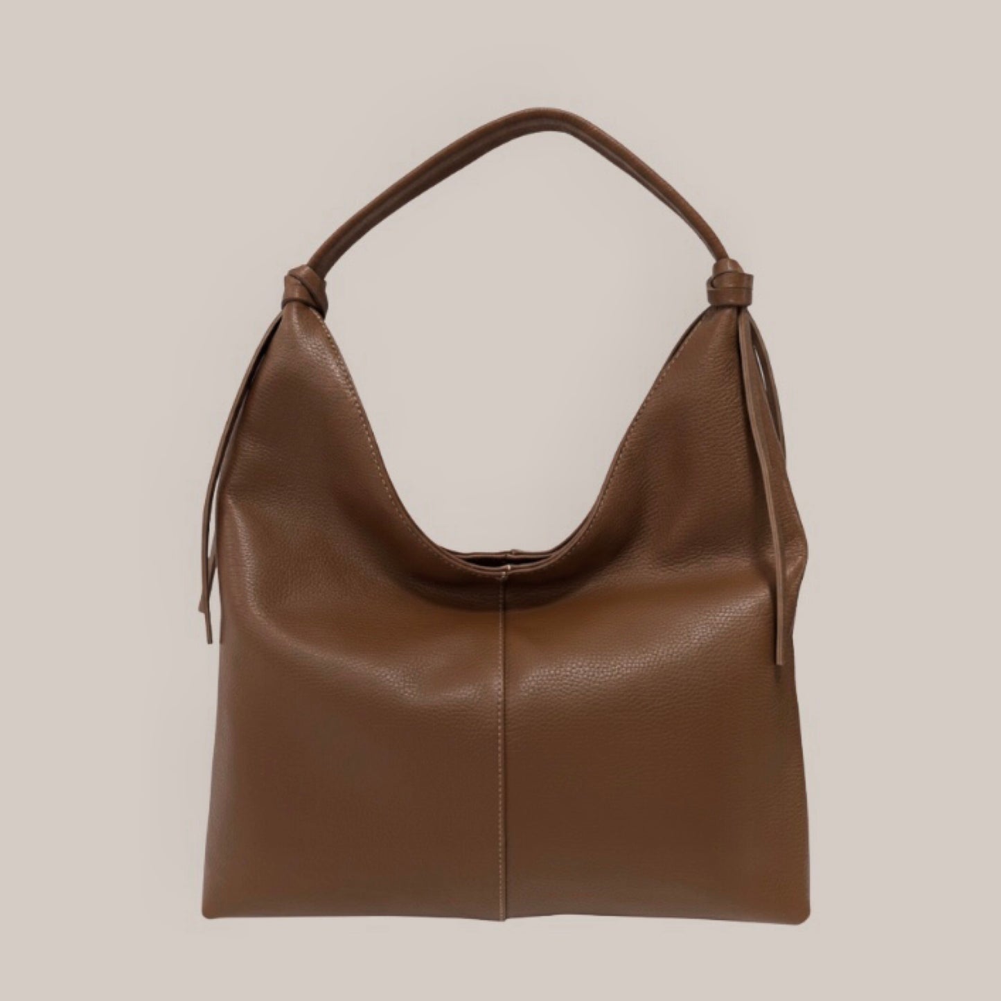 Alanis Brown Shoulder Leather Bag