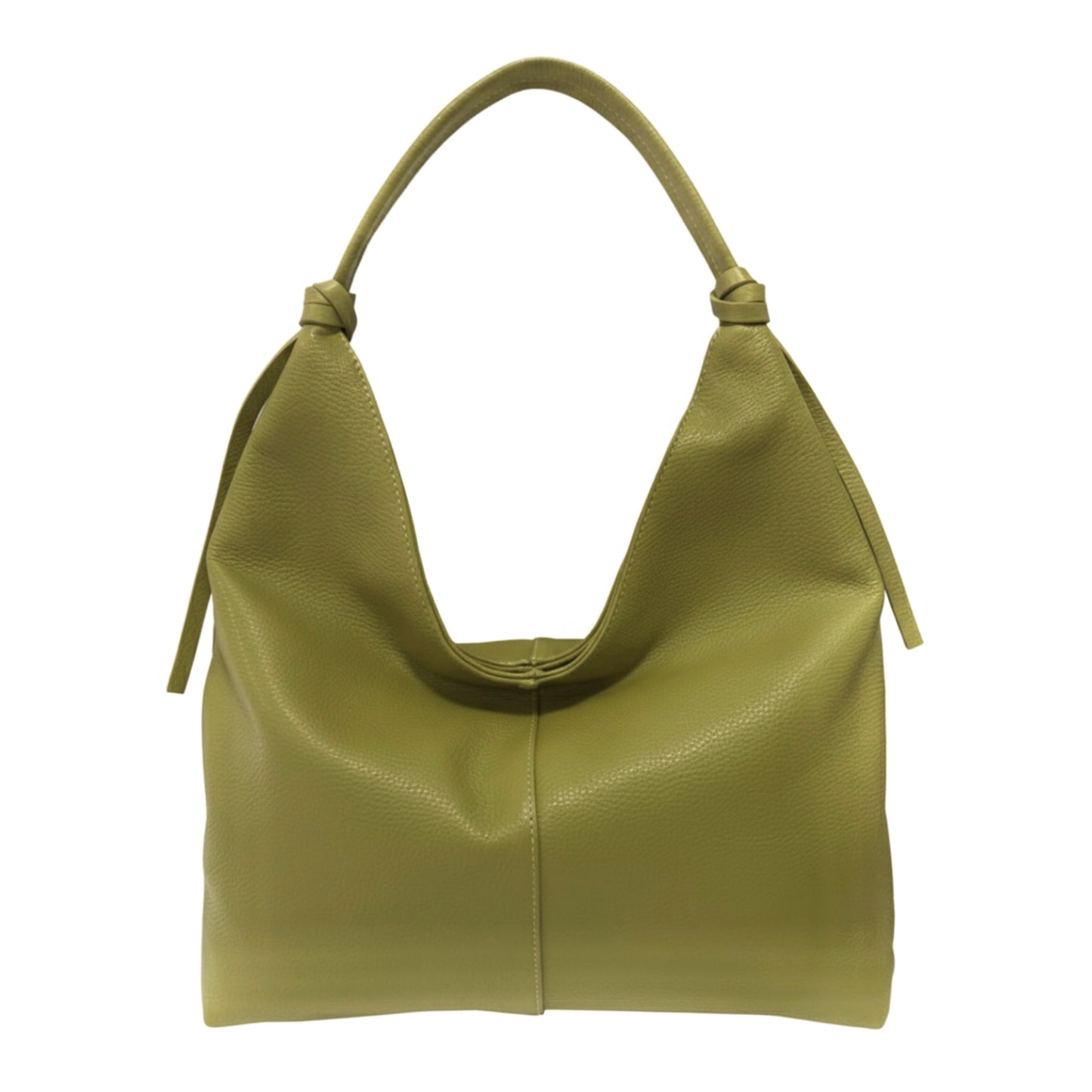Alanis Pistachio Green Shoulder Leather Bag