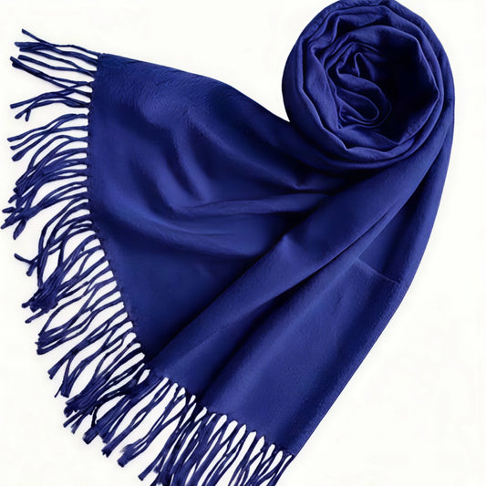 Royal Blue Cashmere Shawl