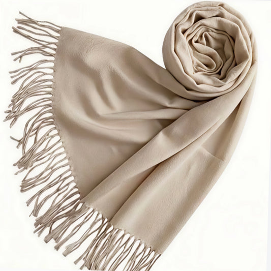 Beige Cashmere Shawl