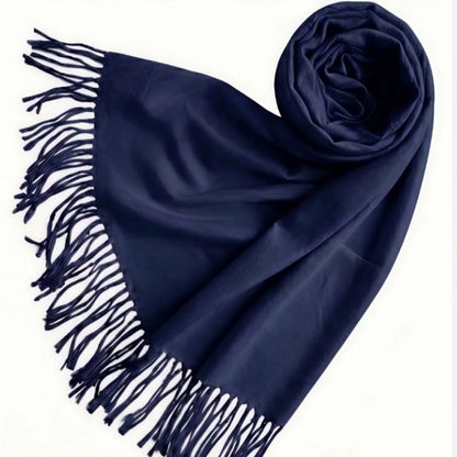 Navy Cashmere Shawl