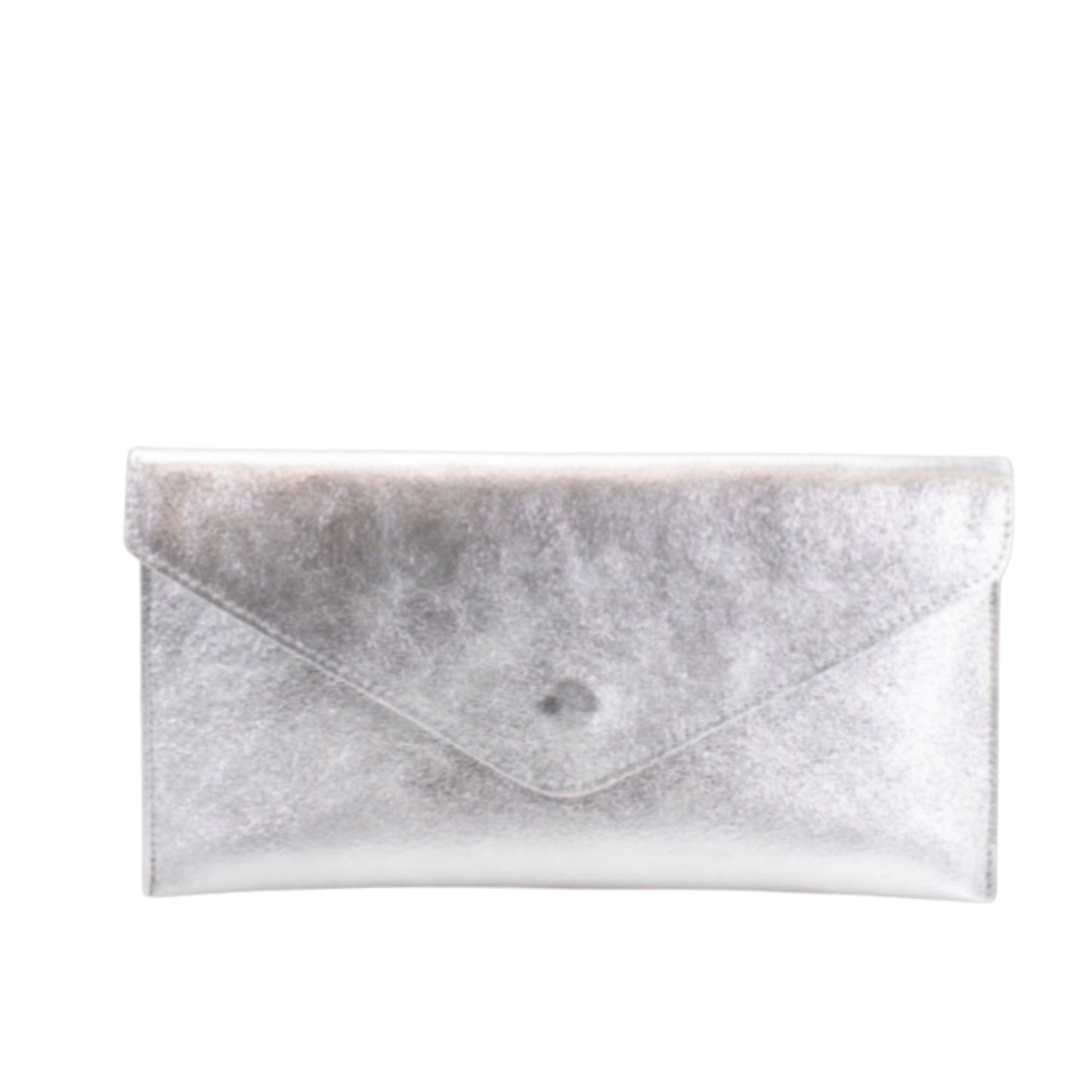 Maya Silver Envelope Clutch Bag