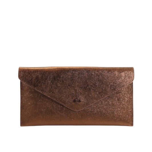 Maya Bronze Envelope Clutch Bag