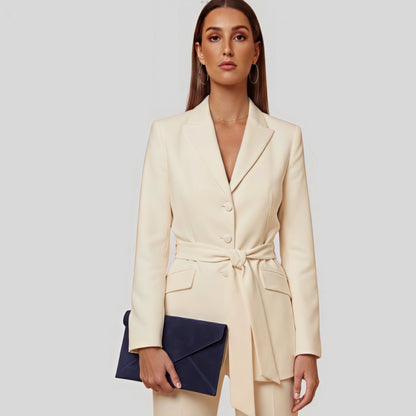 Chelsea Navy Envelope Clutch Bag