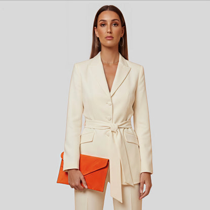 Chelsea Orange Envelope Clutch Bag