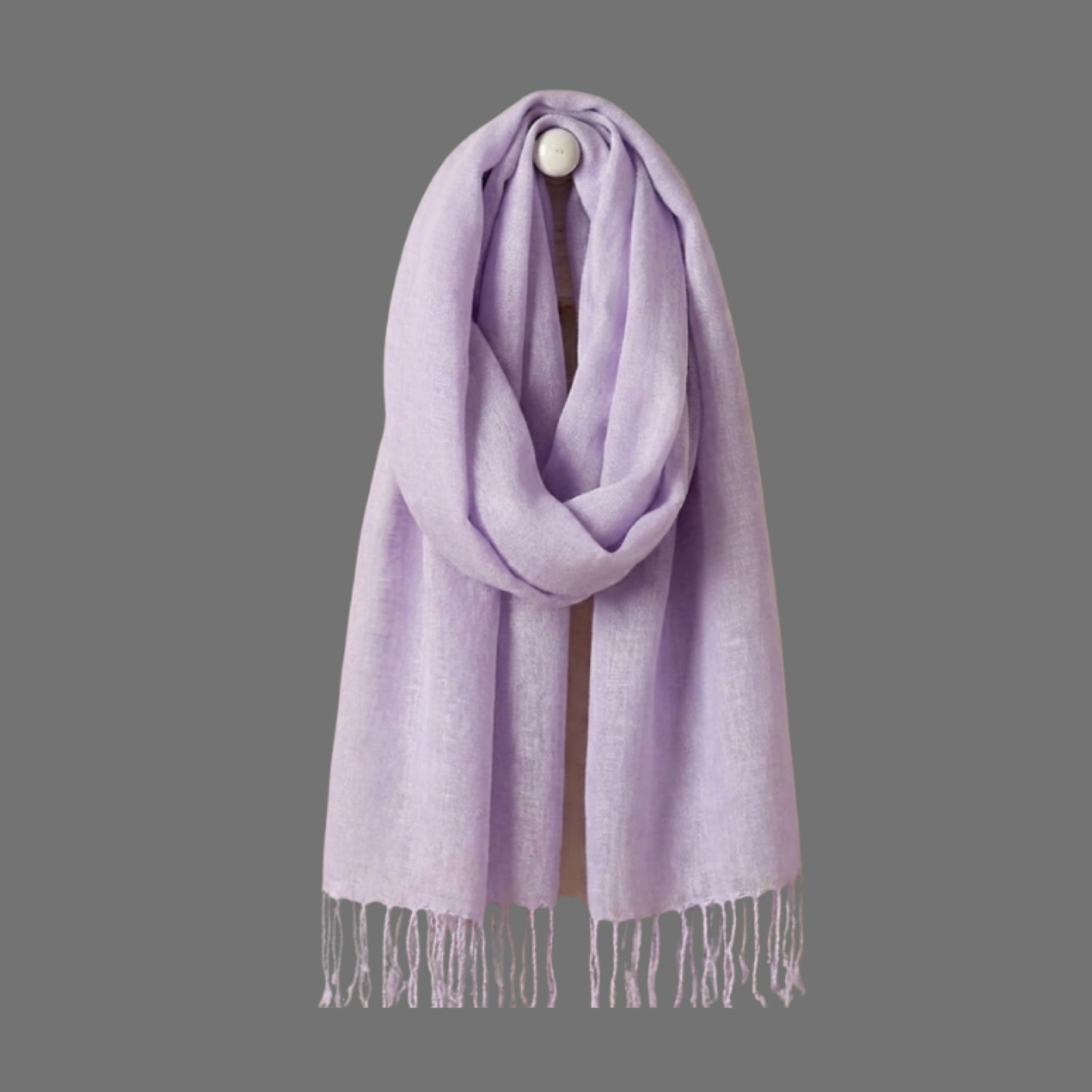 Lilac Linen Scarf