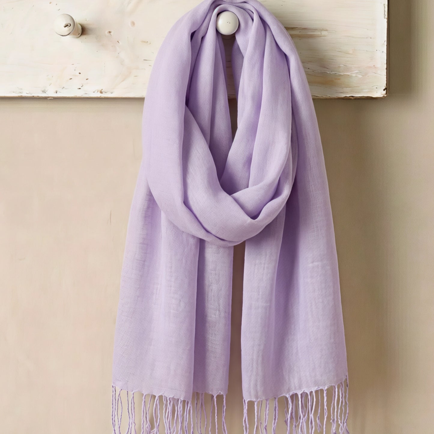 Lilac Linen Scarf
