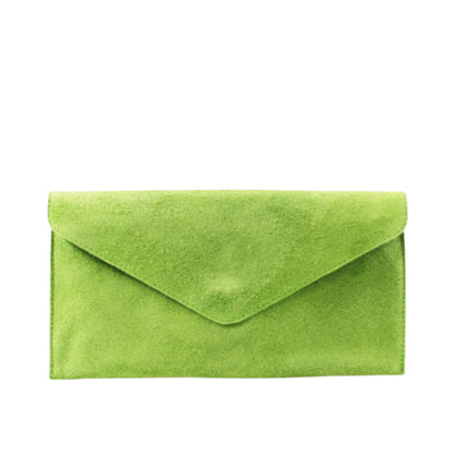 Chelsea Lime Green Envelope Clutch Bag