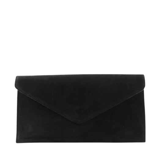 Chelsea Black Envelope Clutch Bag