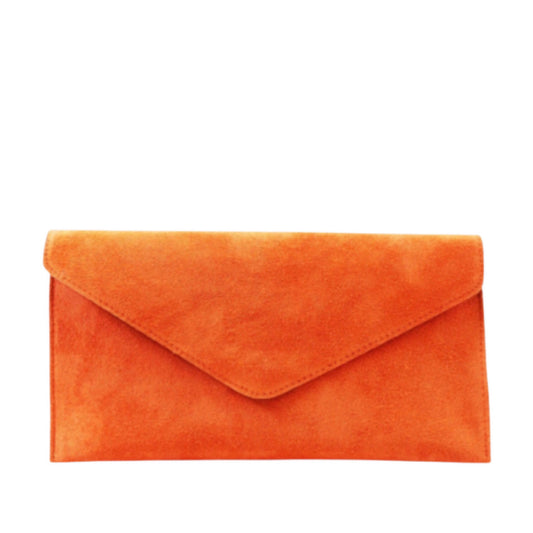 Chelsea Orange Envelope Clutch Bag