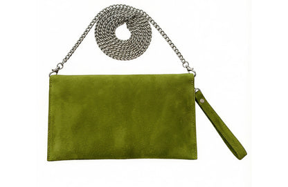 Chelsea Olive Green Envelope Clutch Bag