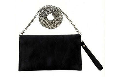 Chelsea Black Envelope Clutch Bag