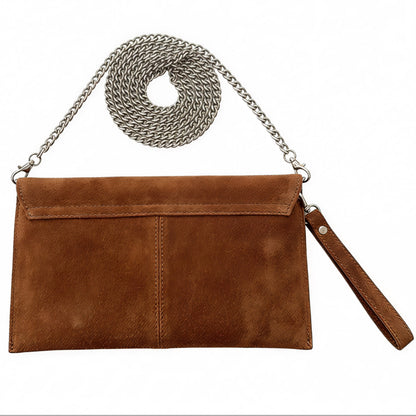 Chelsea Brown Envelope Clutch Bag
