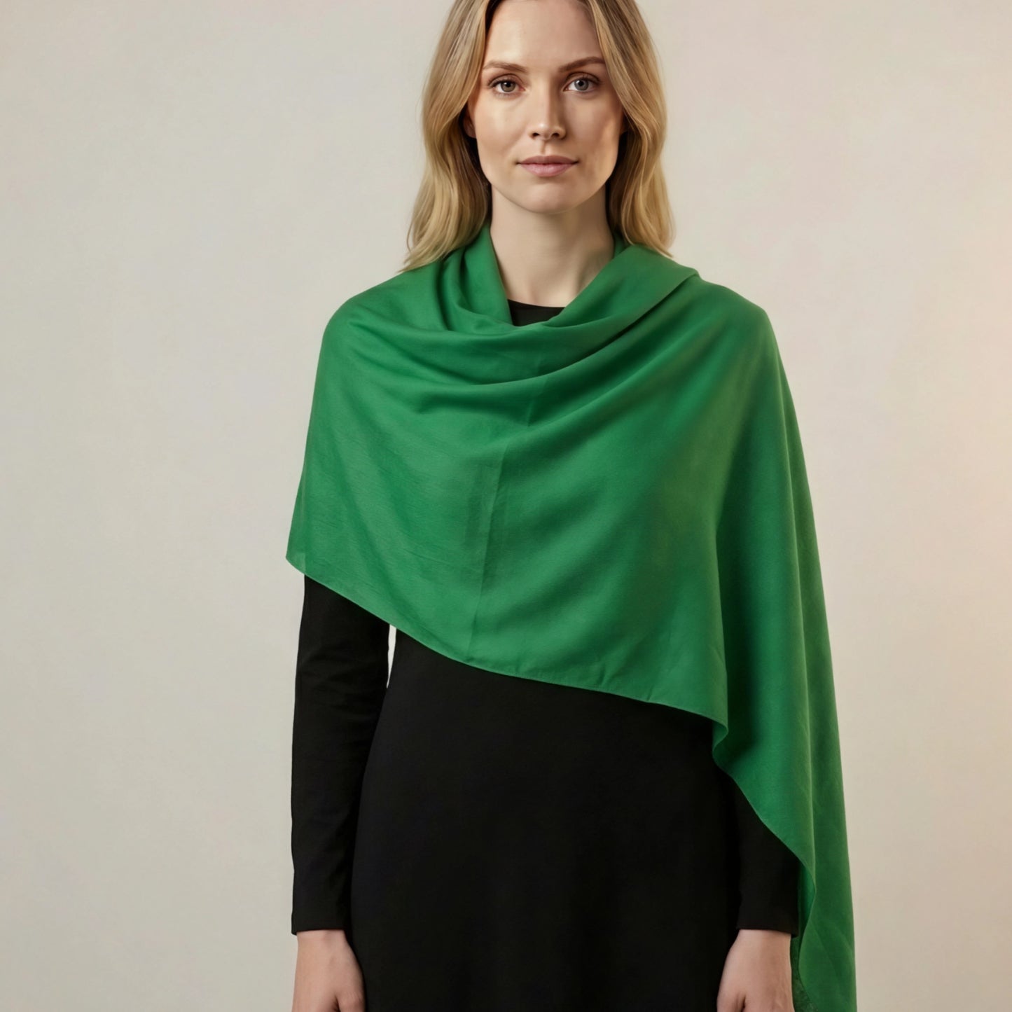 Emerald Green Silk Scarf