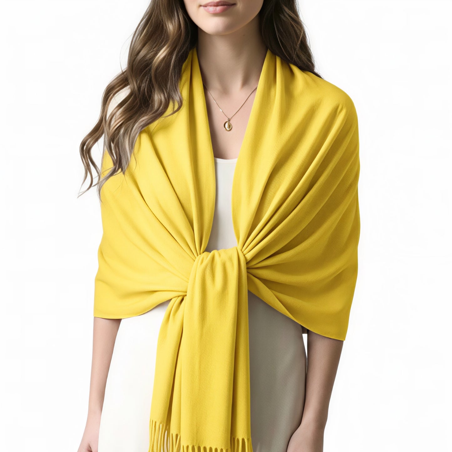 Yellow Cashmere Shawl