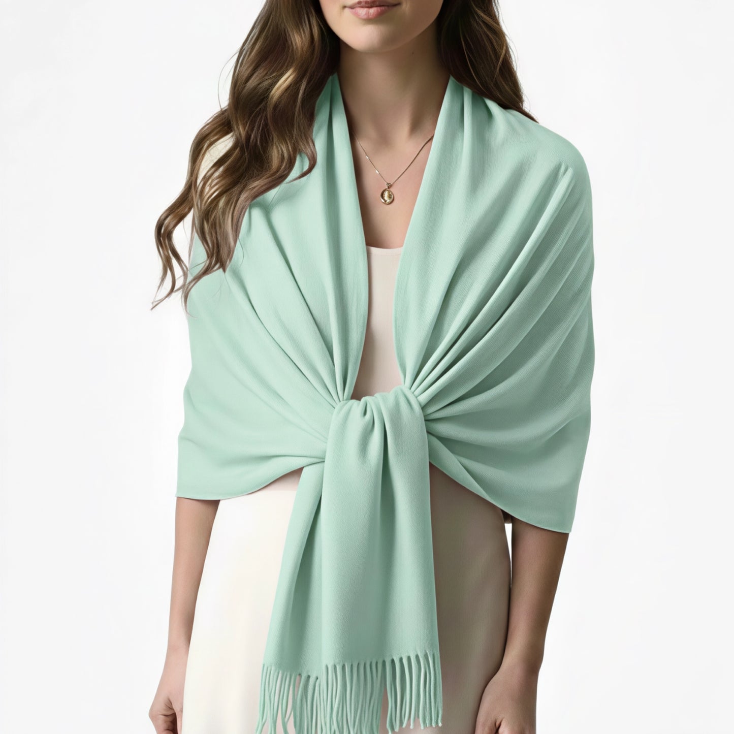 Mint Green Cashmere Shawl