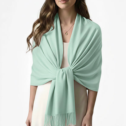 Mint Green Cashmere Shawl