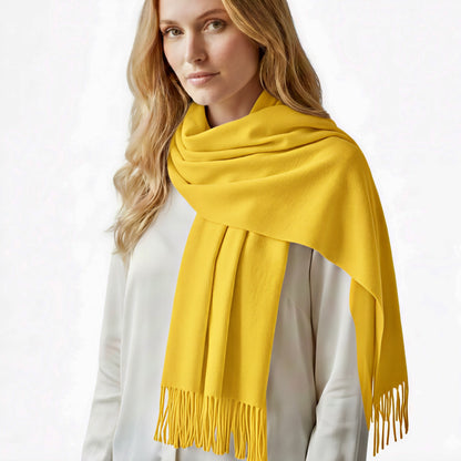 Yellow Cashmere Shawl