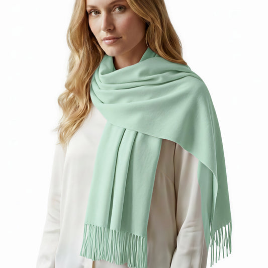 Mint Green Cashmere Shawl