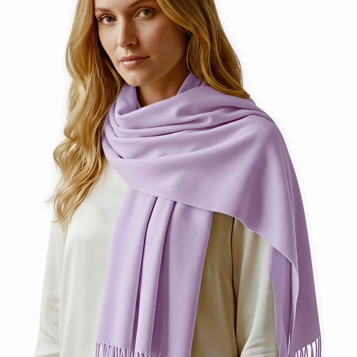 Lilac Cashmere Shawl