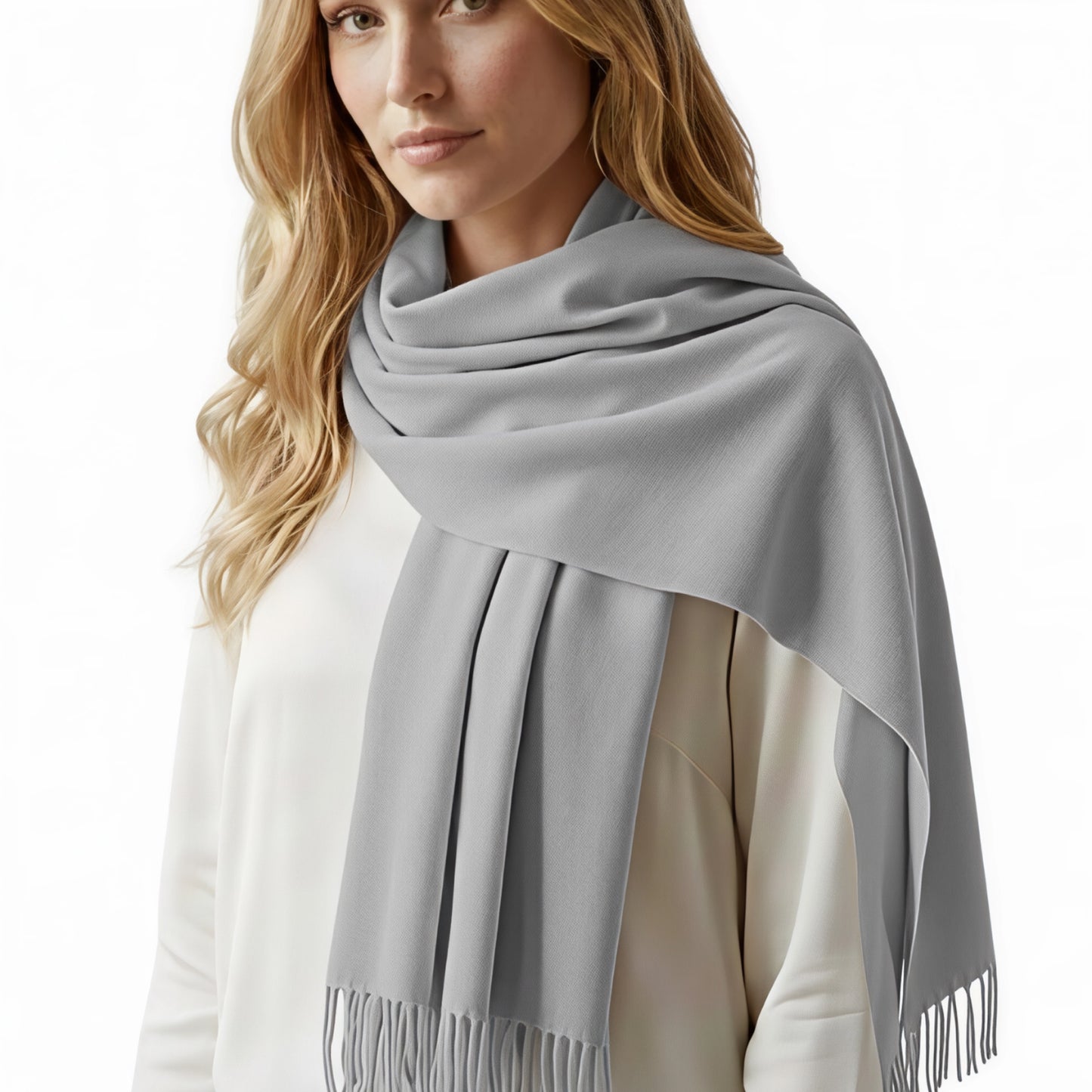 Grey Cashmere Shawl