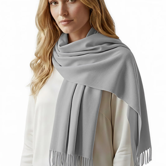 Grey Cashmere Shawl