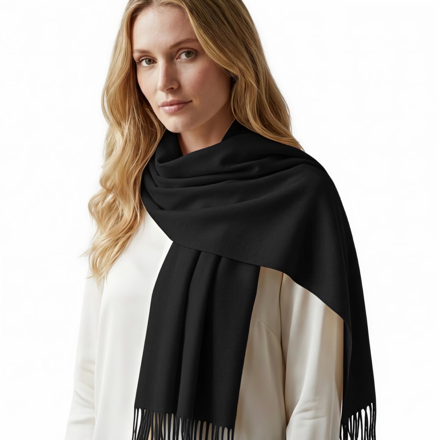 Black Cashmere Shawl