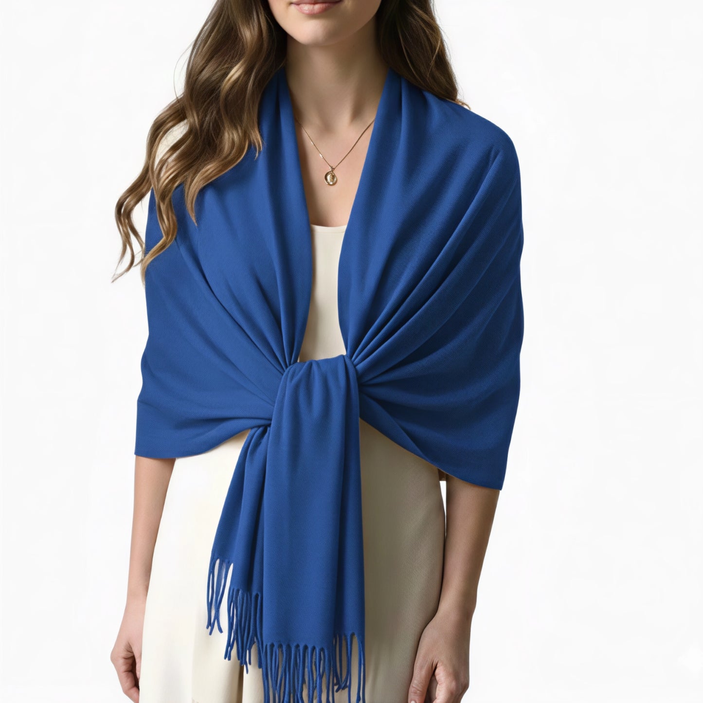 Royal Blue Cashmere Shawl