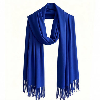 Royal Blue Cashmere Shawl