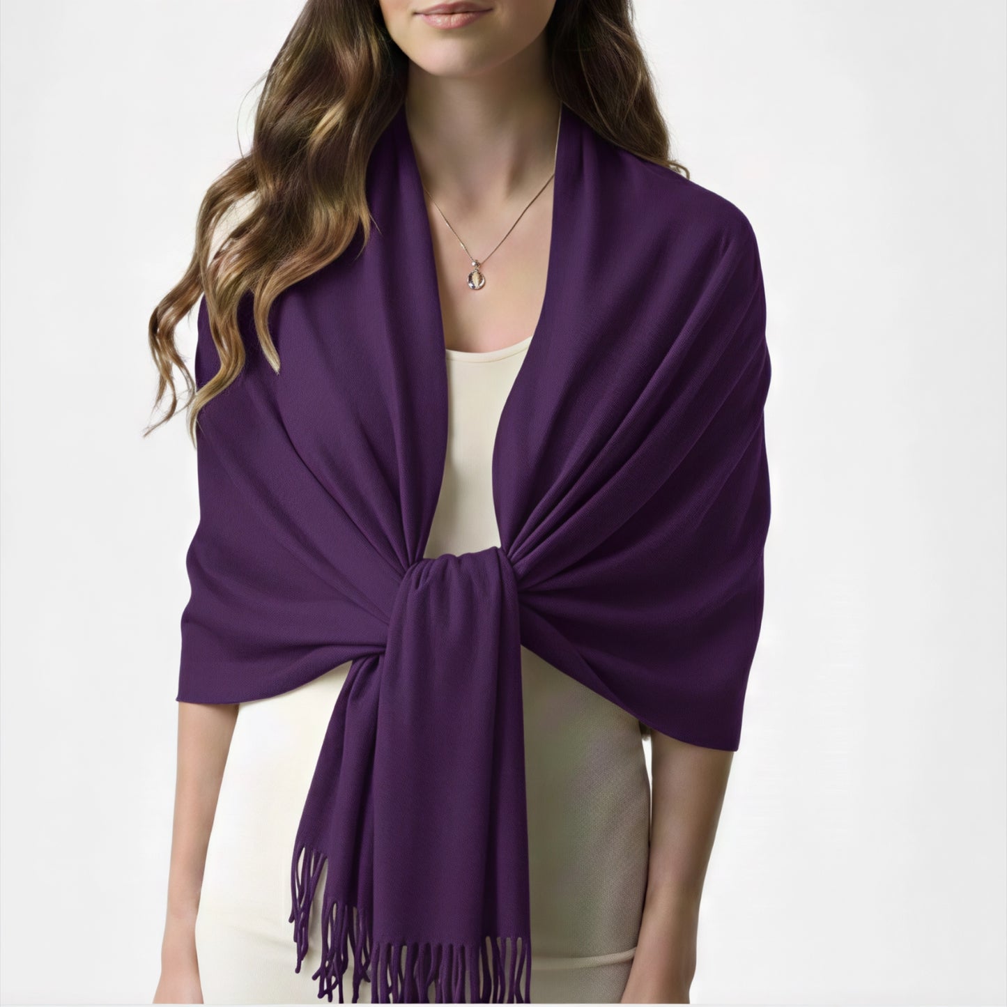 Purple Cashmere Shawl