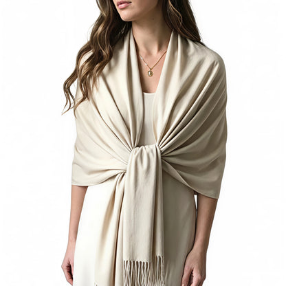 Beige Cashmere Shawl