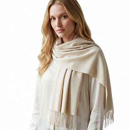 Beige Cashmere Shawl
