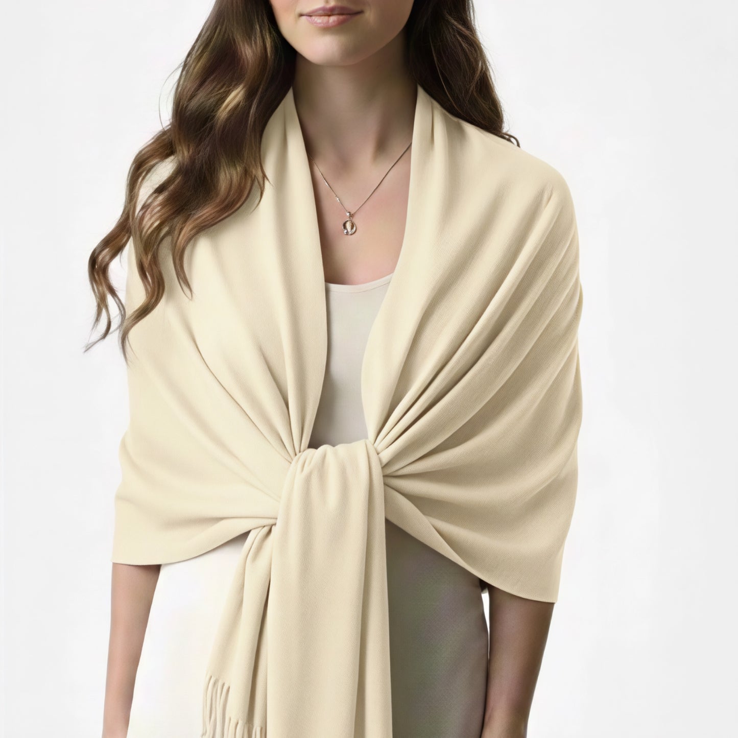Cream Cashmere Shawl