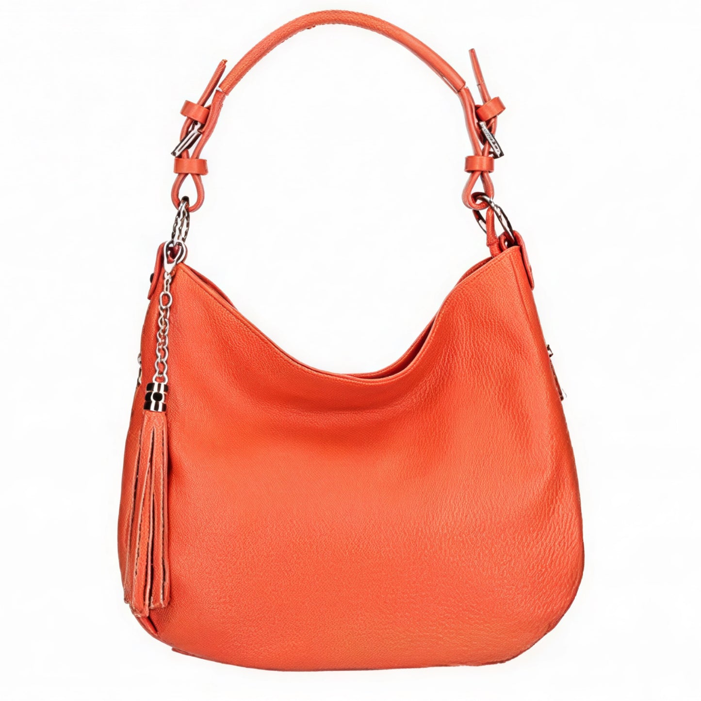 Olivia Orange Slouchy Leather Bag