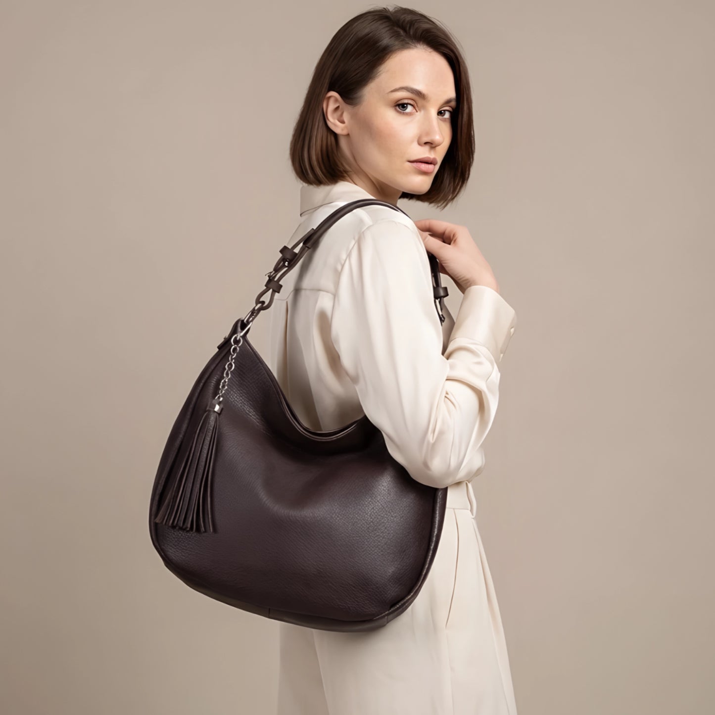 Olivia Slouchy Leather Bag