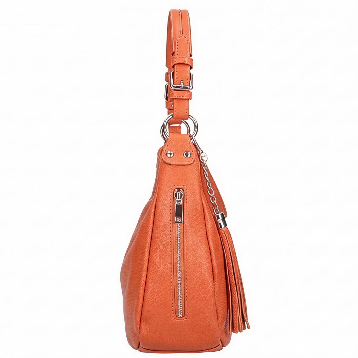 Olivia Orange Slouchy Leather Bag