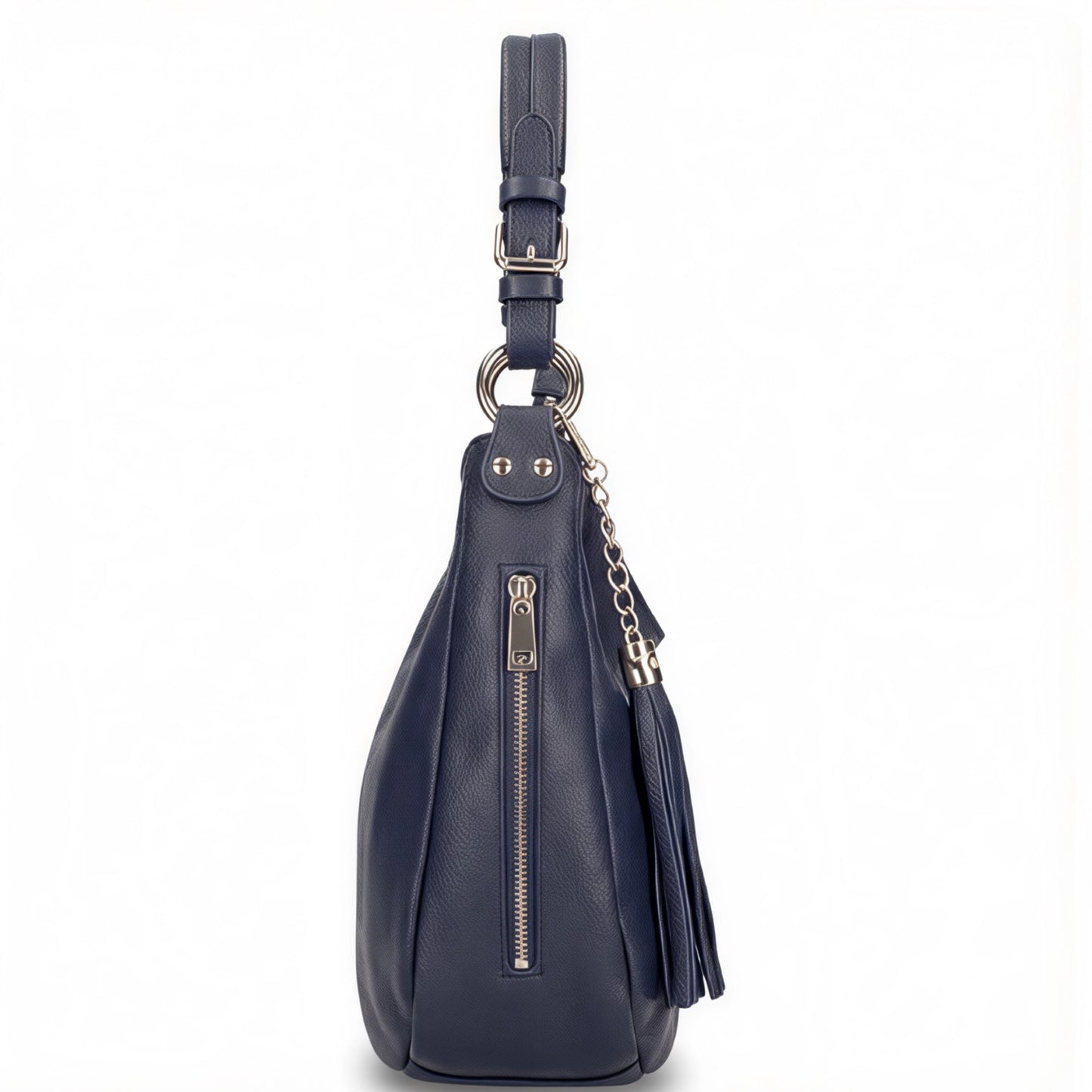 Olivia Slouchy Navy Leather Bag