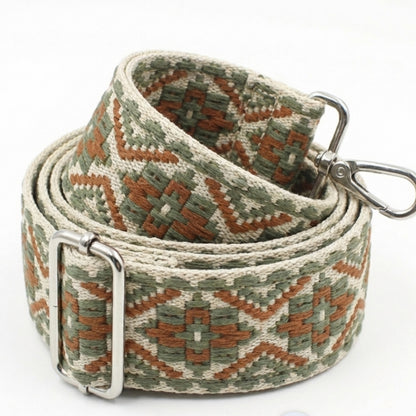 Beige Aztec Crossbody Bag Strap