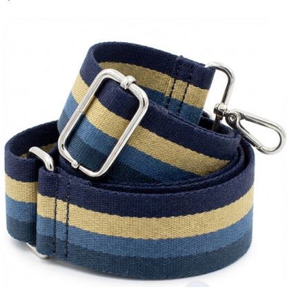 Blue Striped Crossbody Bag Strap