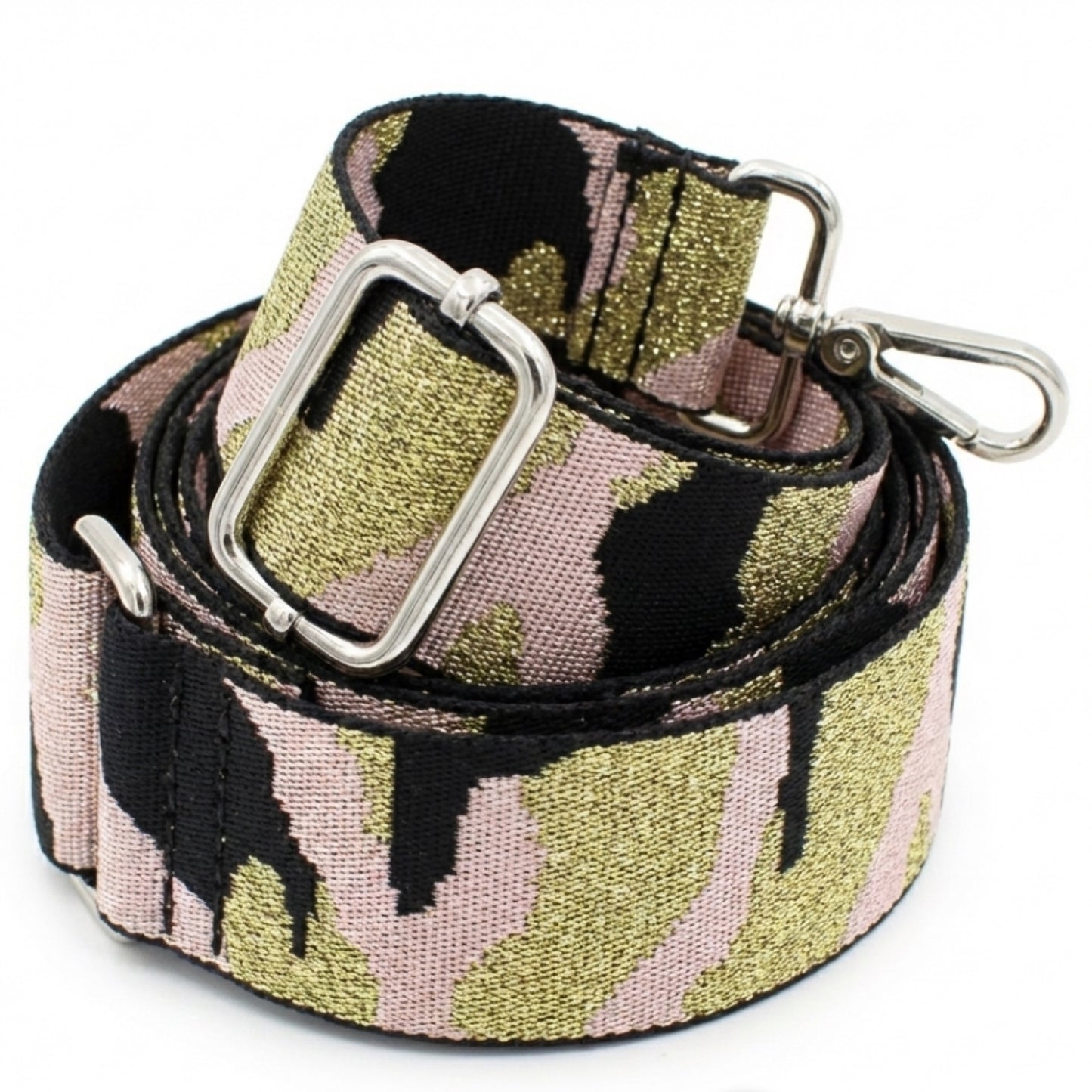 Black Pink Gold Crossbody Bag Strap