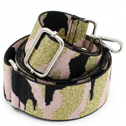 Black Pink Gold Crossbody Bag Strap
