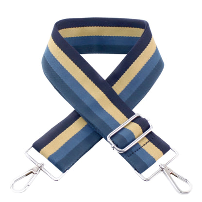 Blue Striped Crossbody Bag Strap