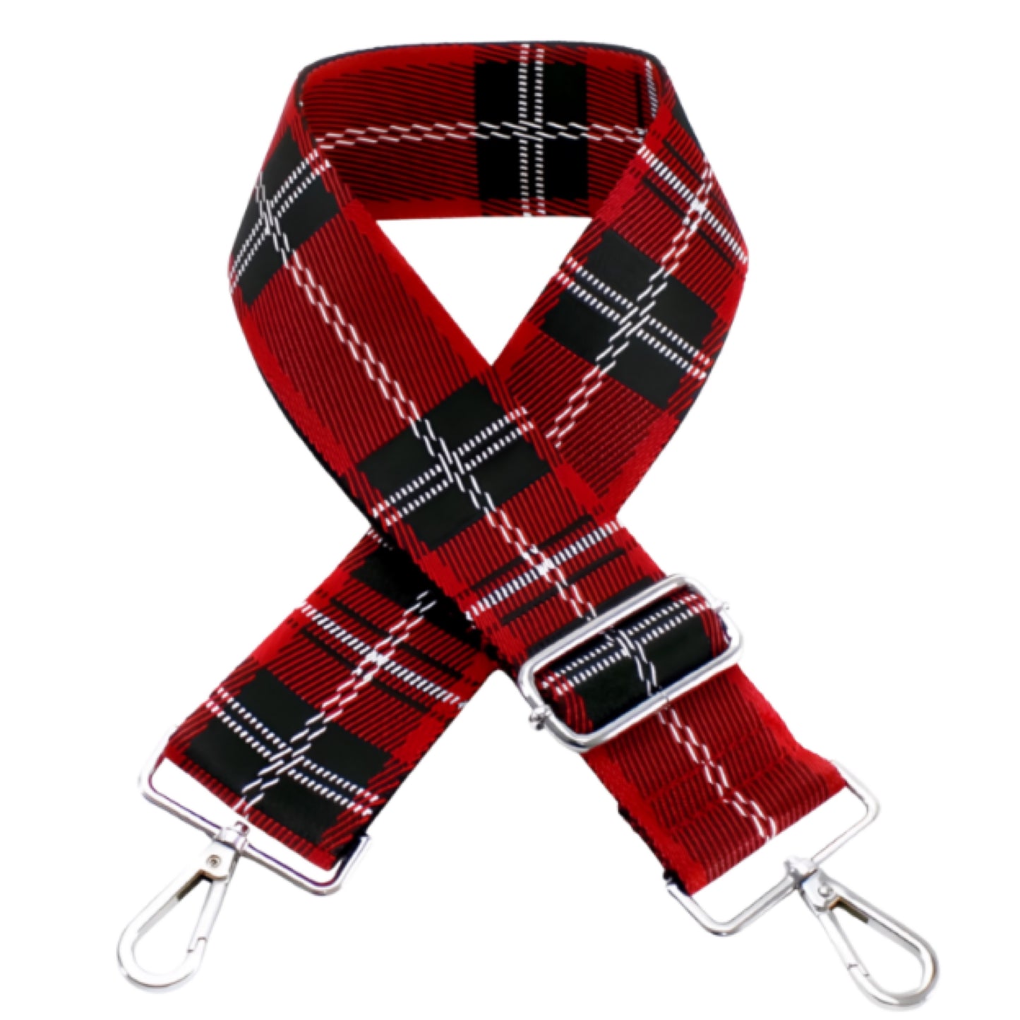 Tartan Red Crossbody Bag Strap