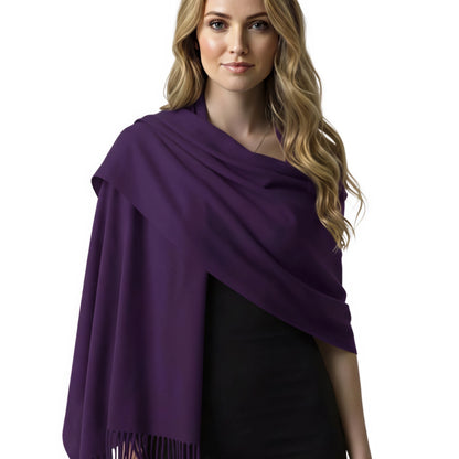 Purple Cashmere Shawl