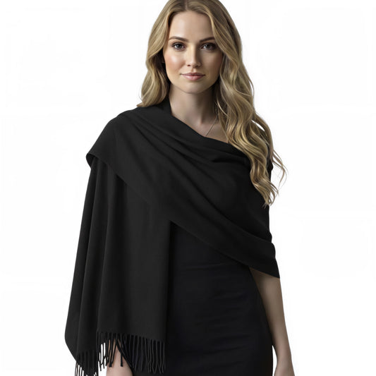 Black Cashmere Shawl