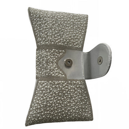 Catherine Silver Crystal Clutch Bag