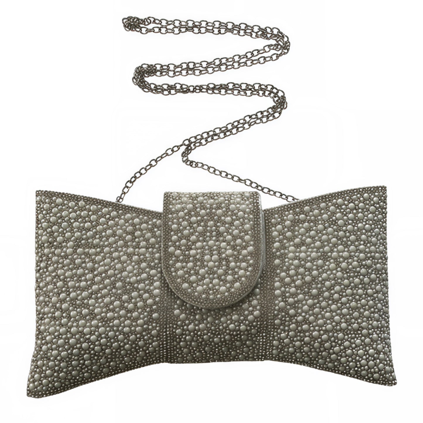 Catherine Silver Crystal Clutch Bag