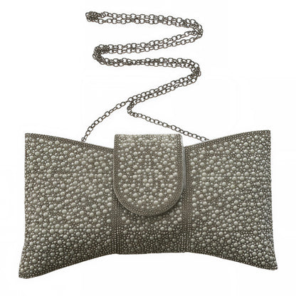 Catherine Silver Crystal Clutch Bag