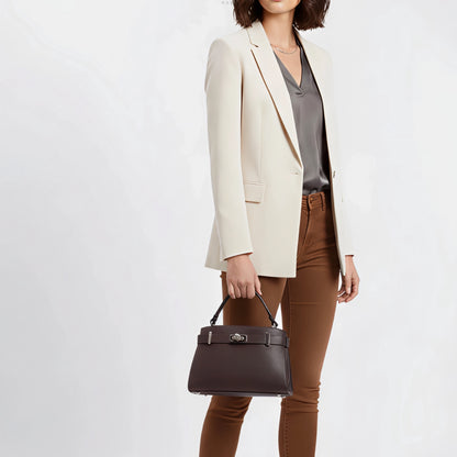 Orla Brown Belted Leather Bag
